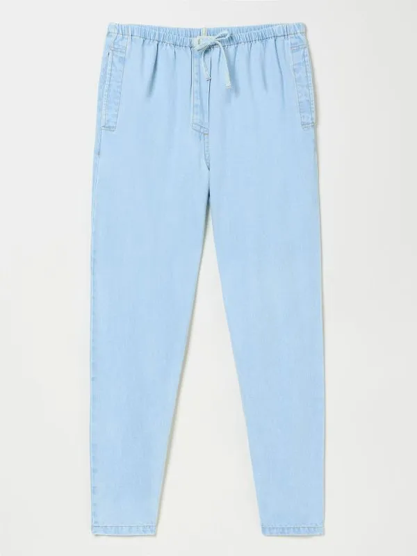 Fat Face Trousers and Leggings Women Chambray Blue Drew Trousers
