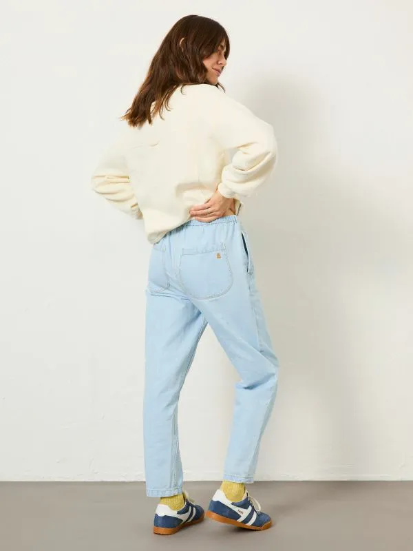 Fat Face Trousers and Leggings Women Chambray Blue Drew Trousers