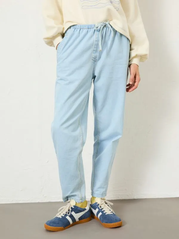 Fat Face Trousers and Leggings Women Chambray Blue Drew Trousers