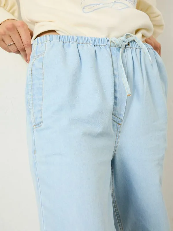 Fat Face Trousers and Leggings Women Chambray Blue Drew Trousers