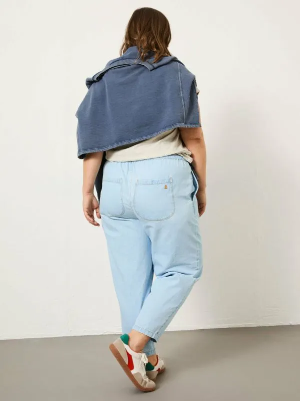 Fat Face Trousers and Leggings Women Chambray Blue Drew Trousers