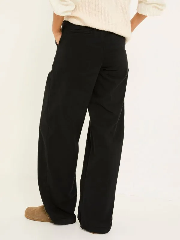 Fat Face Trousers and Leggings Women Saffron Black Wide Leg Trousers