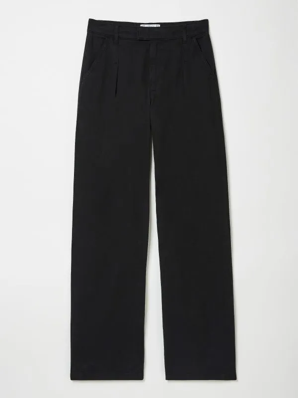 Fat Face Trousers and Leggings Women Saffron Black Wide Leg Trousers