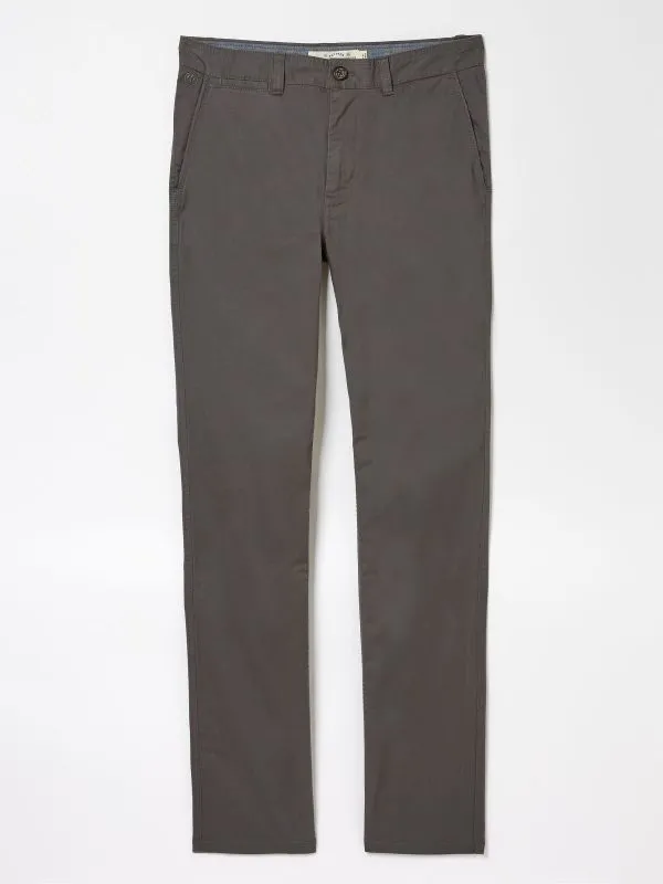 Fat Face Trousers Men Heyshott Dark Grey Slim Chinos