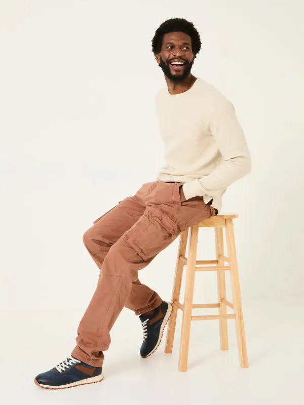 Fat Face Trousers Men Rust Brown Breakyard Cargo Trousers