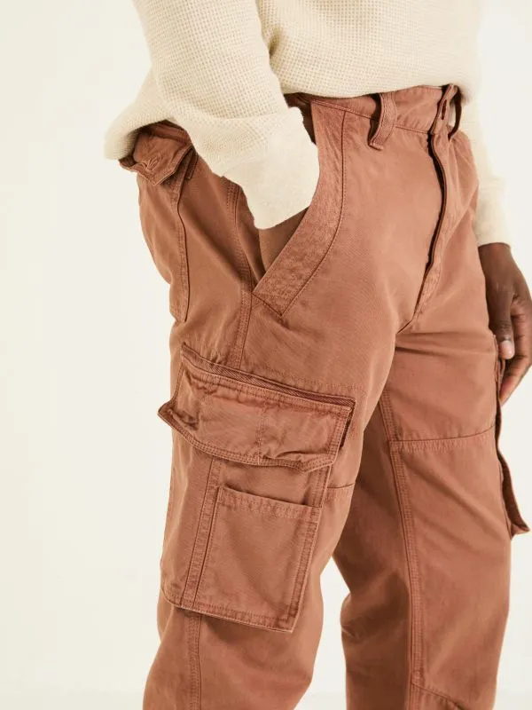 Fat Face Trousers Men Rust Brown Breakyard Cargo Trousers