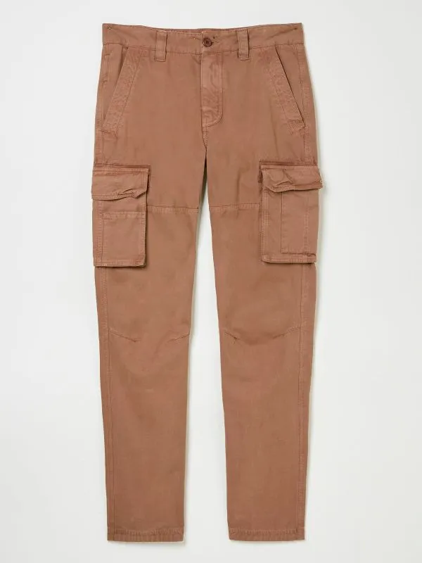 Fat Face Trousers Men Rust Brown Breakyard Cargo Trousers