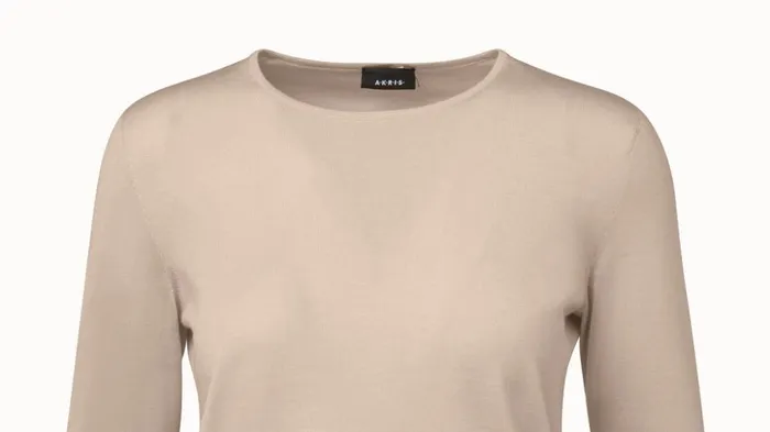 Fine Gauge Cashmere Silk Pullover Bl Women Akris Knitwear