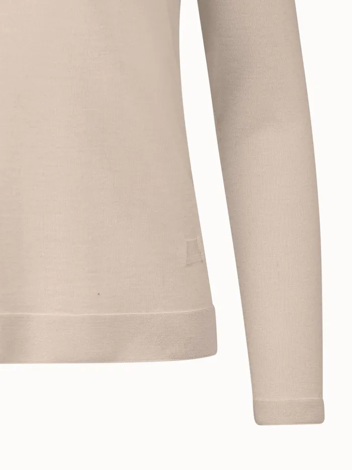 Fine Gauge Cashmere Silk Pullover Bl Women Akris Knitwear