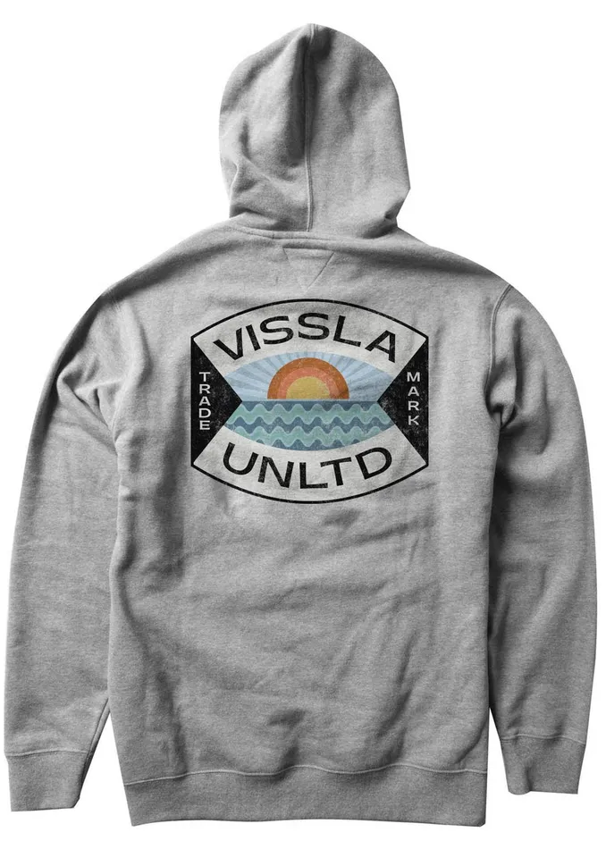 Fleece and Hoodies Men Coastal Eco Po Hoodie Athletic Heather Vissla