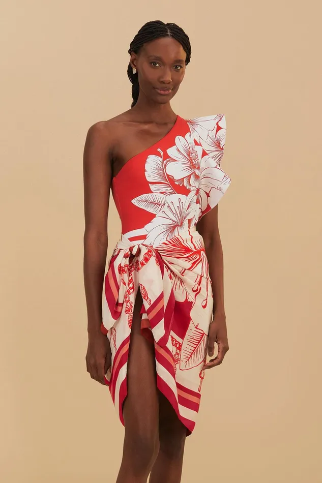 Floral Chains Panneaux Women Farm Rio Sarongs