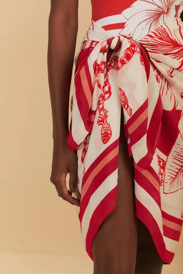 Floral Chains Panneaux Women Farm Rio Sarongs
