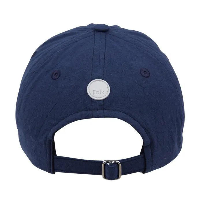 Folk Clothing Hats Gloves And Scarves 6 Panel Cap 8211 Ash Navy Crinkle 8211 Mens