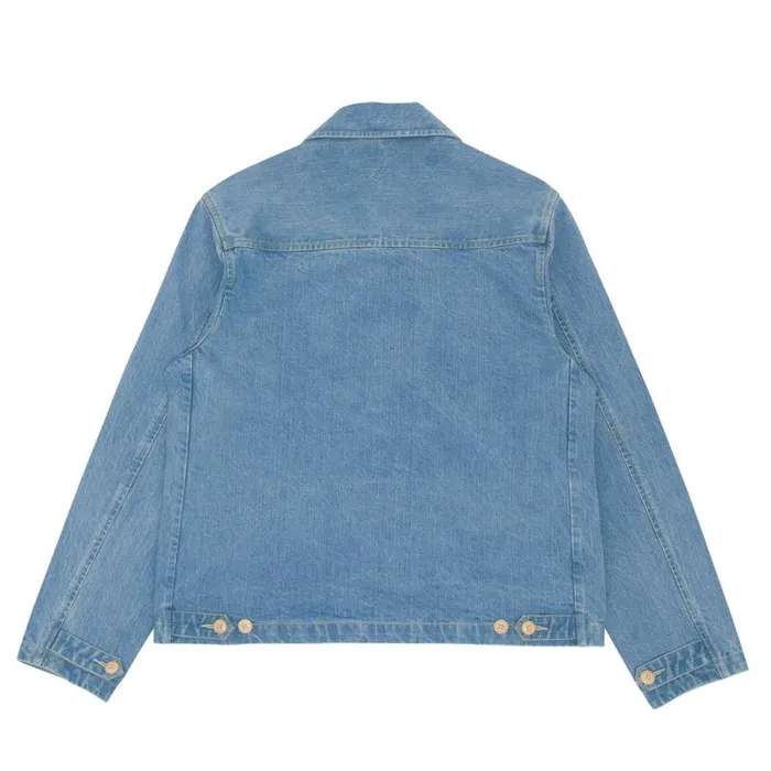 Folk Clothing Outerwear Prism Jacket 8211 Bleached Denim 8211 Mens