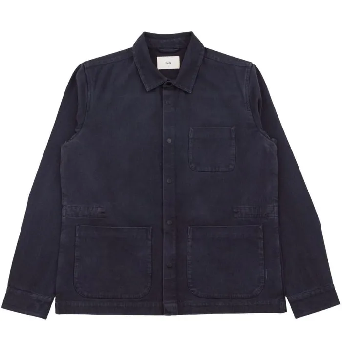 Folk Clothing Outerwear Twill Assembly Jacket 8211 Soft Black 8211 Mens