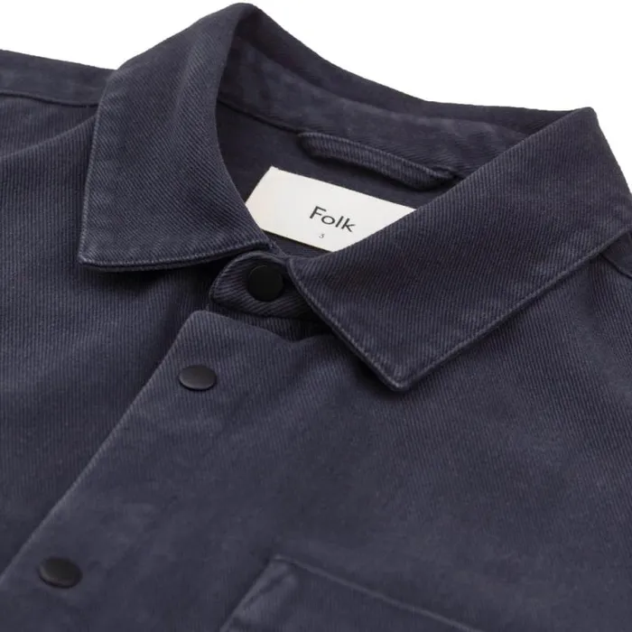 Folk Clothing Outerwear Twill Assembly Jacket 8211 Soft Black 8211 Mens
