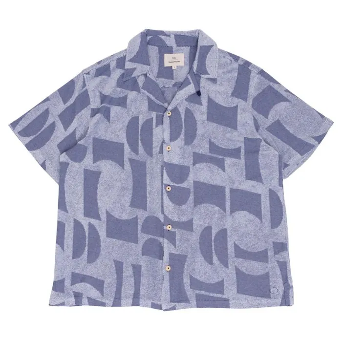 Folk Clothing Shirts Relaxed Soft Collar Shirt 8211 Blue Moon DP 8211 Mens
