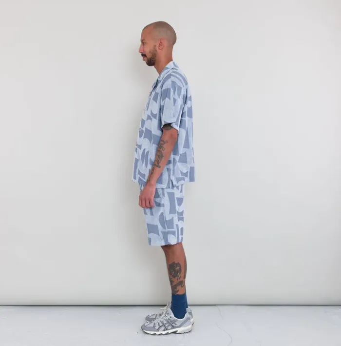Folk Clothing Shirts Relaxed Soft Collar Shirt 8211 Blue Moon DP 8211 Mens