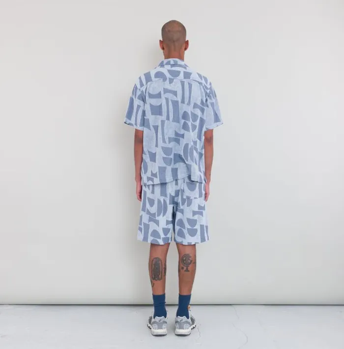 Folk Clothing Shirts Relaxed Soft Collar Shirt 8211 Blue Moon DP 8211 Mens