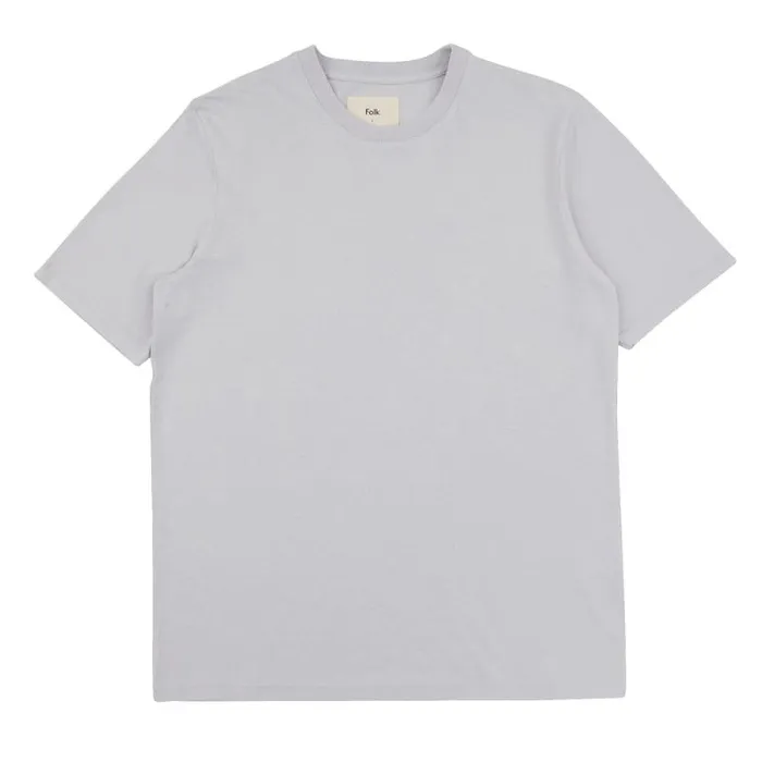 Folk Clothing TShirts Contrast Sleeve Tee 8211 Mist 8211 Mens