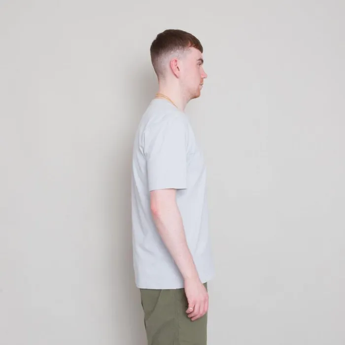 Folk Clothing TShirts Contrast Sleeve Tee 8211 Mist 8211 Mens
