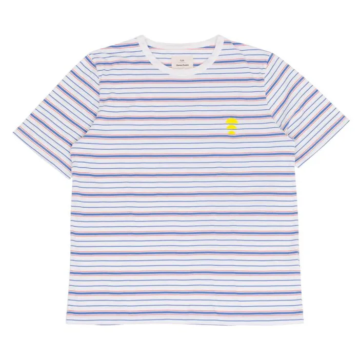 Folk Clothing TShirts Multistripe Tee 8211 Off White Sun DP 8211 Mens