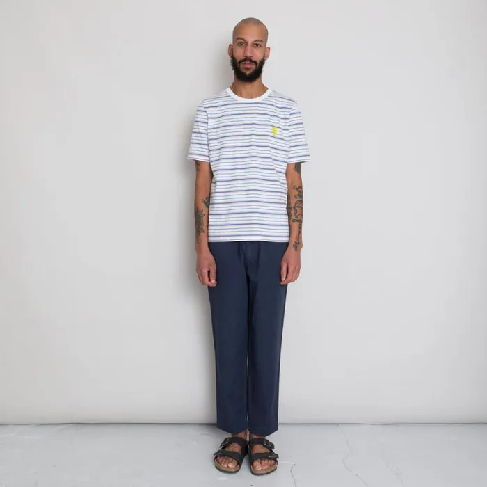 Folk Clothing TShirts Multistripe Tee 8211 Off White Sun DP 8211 Mens