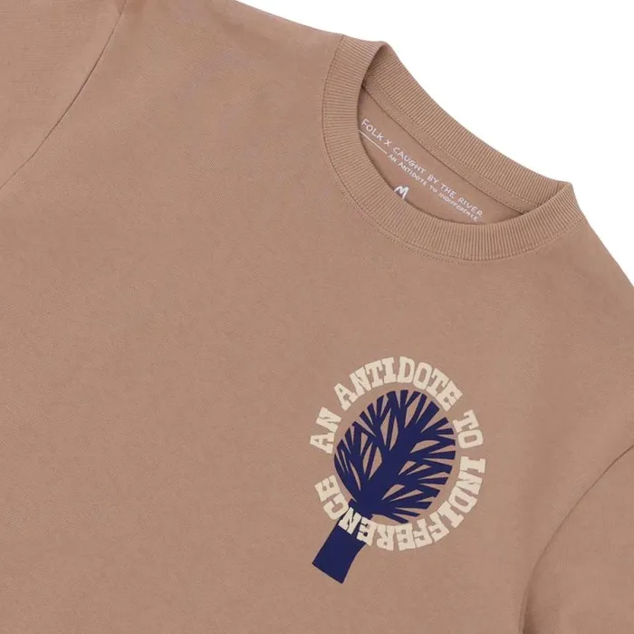 Folk Clothing TShirts Organic Cotton Tee 8211 Oak 8211 Small Tree Lake 8211 Mens