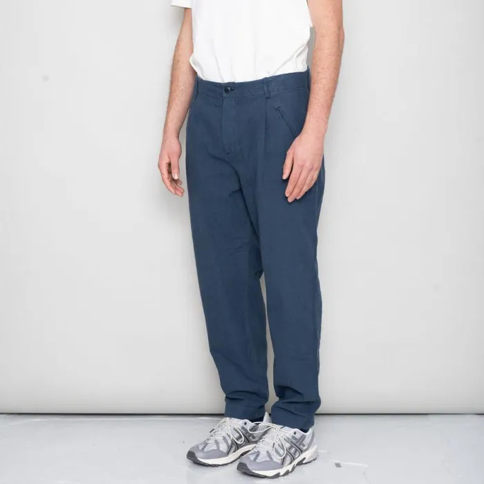 Folk Clothing Trousers Assembly Pant 8211 Ash Navy 8211 Mens