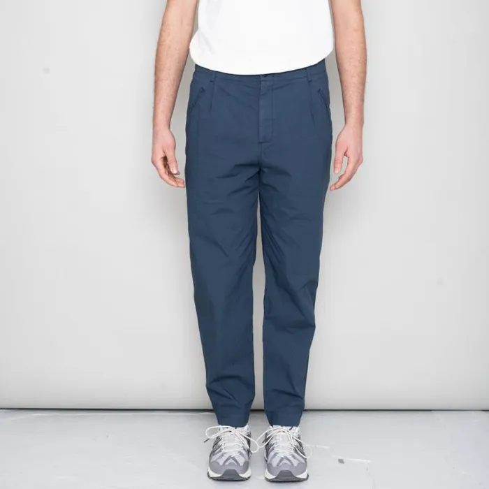 Folk Clothing Trousers Assembly Pant 8211 Ash Navy Poplin 8211 Mens