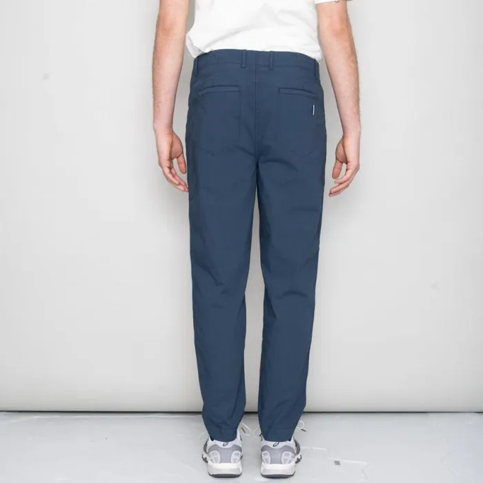 Folk Clothing Trousers Assembly Pant 8211 Ash Navy Poplin 8211 Mens