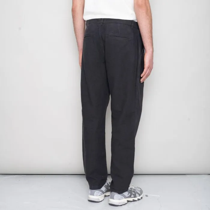 Folk Clothing Trousers Cotton Linen Trouser Fixed 8211 Soft Black 8211 Mens