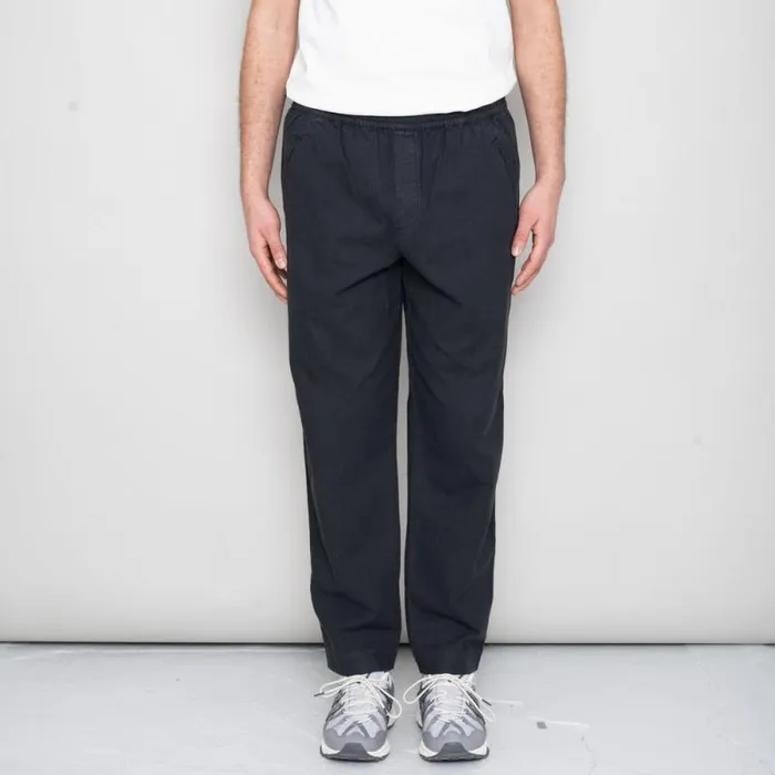 Folk Clothing Trousers Drawcord Assembly Pant 8211 Soft Black Linen 8211 Mens