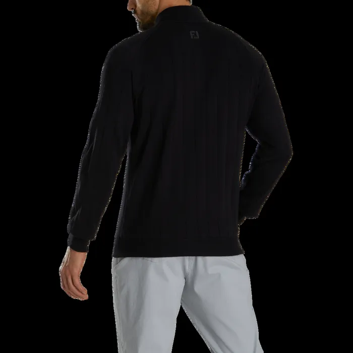 FootJoy Base MidLayers Men Drop Needle Lined Sweater Black