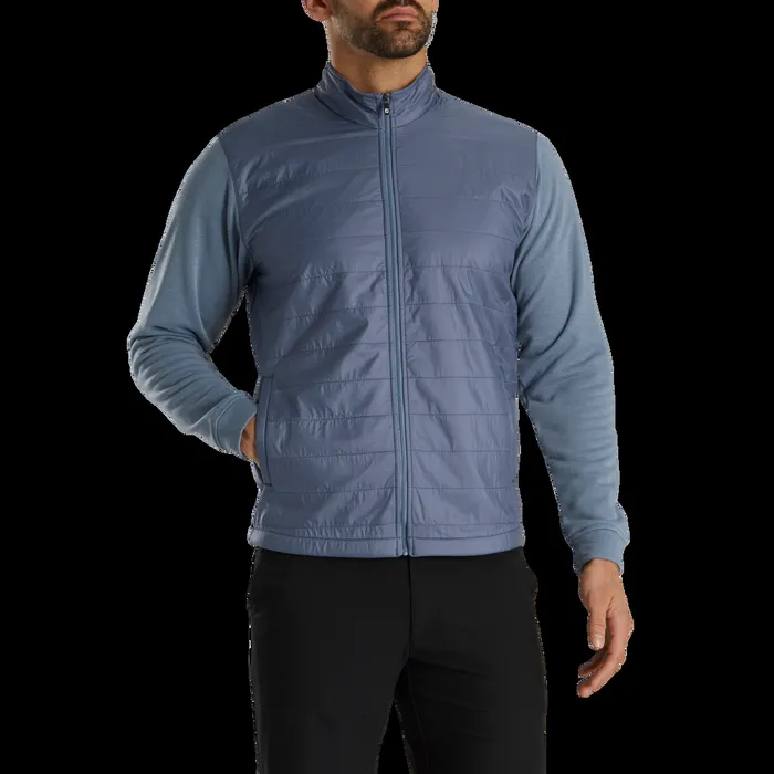 FootJoy Outer Layers Men FullZip Hybrid JacketPrevious Season Style Slate Heather Slate