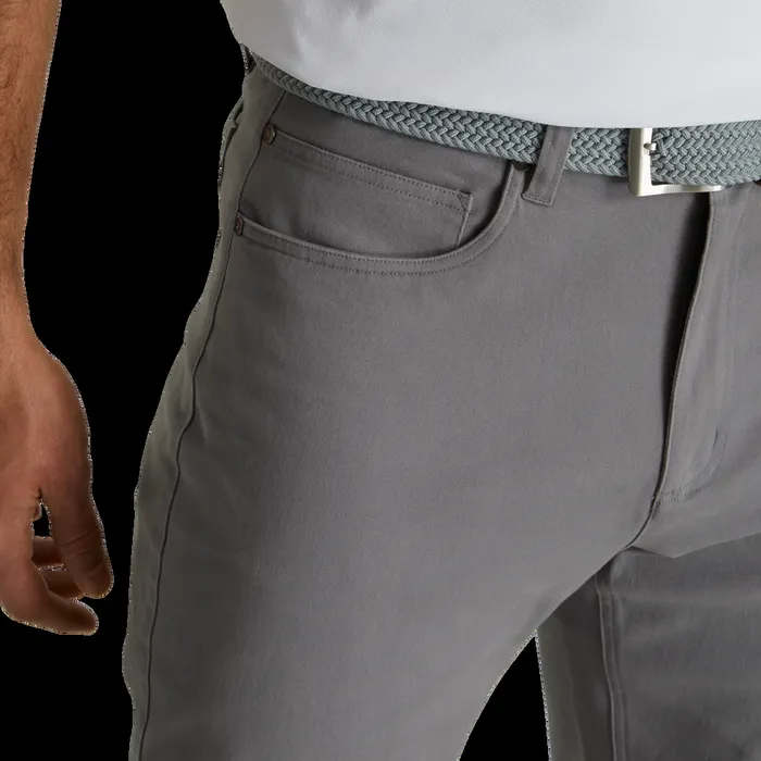 FootJoy Pants Men Cotton Twill 5Pocket Pant Grey FootJoy Pants Men Cotton Twill 5Pocket Pant Grey