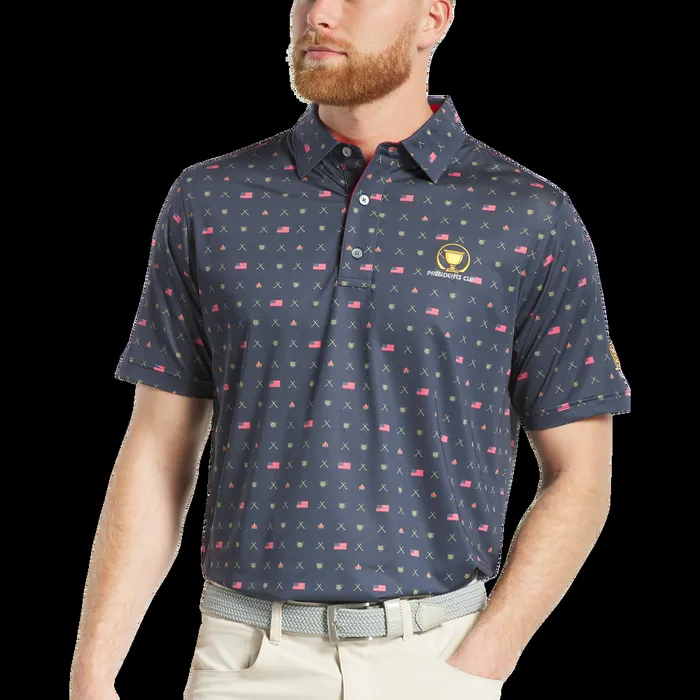 FootJoy Shirts Men 2024 Presidents Cup Team USA Lisle Navy