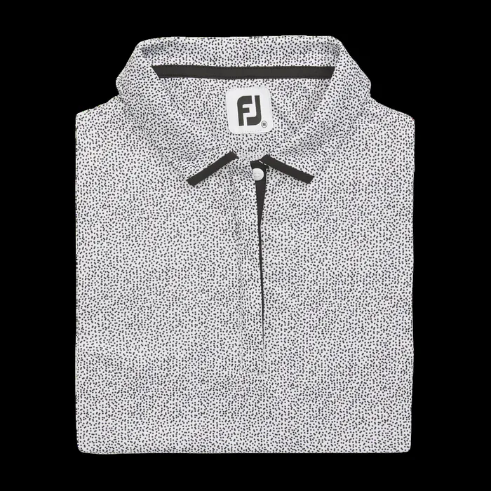 FootJoy Shirts Women Dot Sleeveless White Black FootJoy Shirts Women Dot Sleeveless White Black