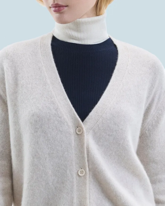 From Future Cashmere Cardigans Women Cardigan Sweater Beige Moulin