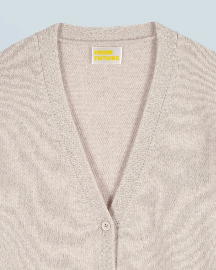 From Future Cashmere Cardigans Women Cardigan Sweater Beige Moulin