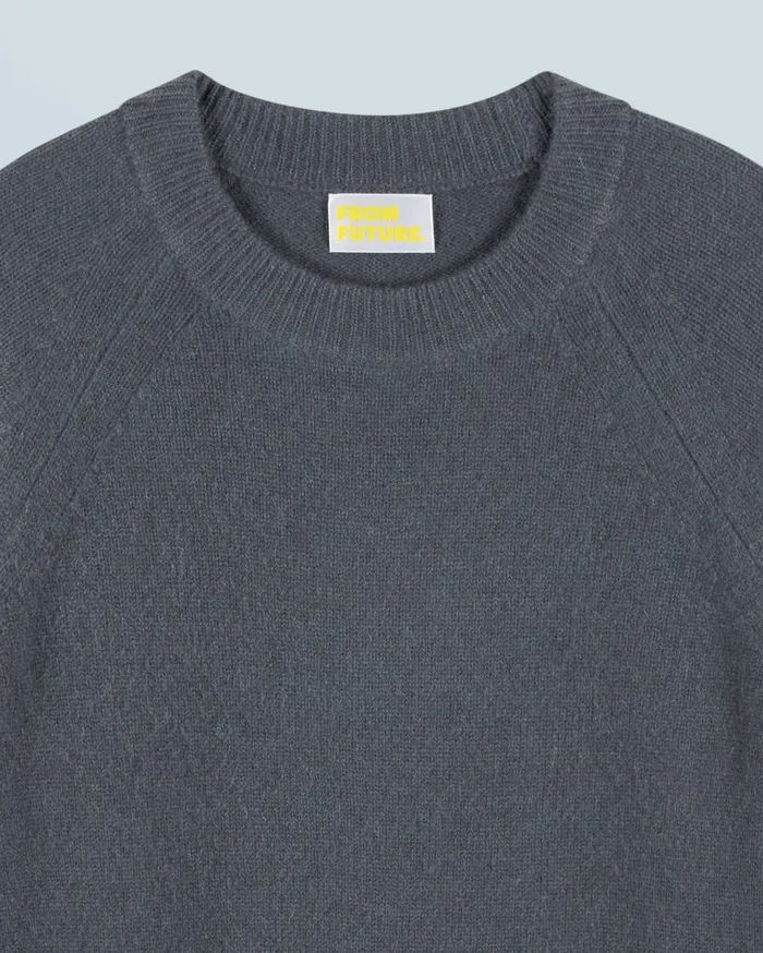 From Future Cashmere Sweaters Women Crewneck Sweater Lava Grey