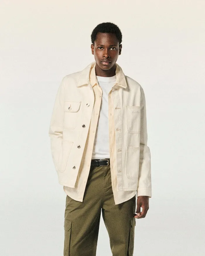 From Future Coats and Jackets Men Regular Jacket White