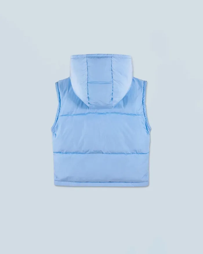 From Future Coats and Jackets Women Outerwear Craquele Down Jacket Baby Blue