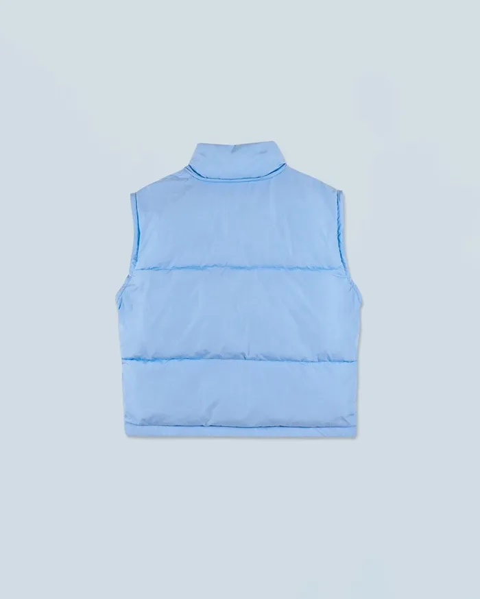 From Future Coats and Jackets Women Outerwear Craquele Down Jacket Baby Blue