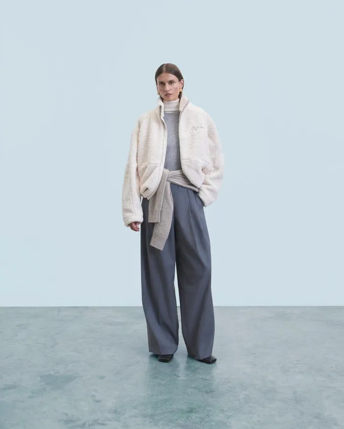 From Future Coats and Jackets Women Sherpa Jacket White