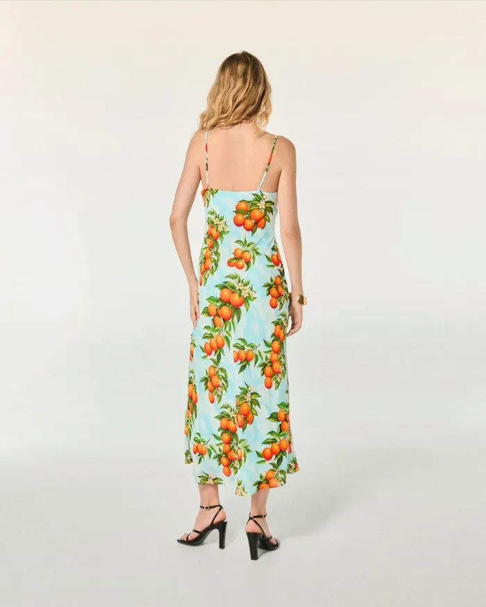 From Future Dresses and Jumpsuits Women Ilona Long Strap Dress Orange Sky