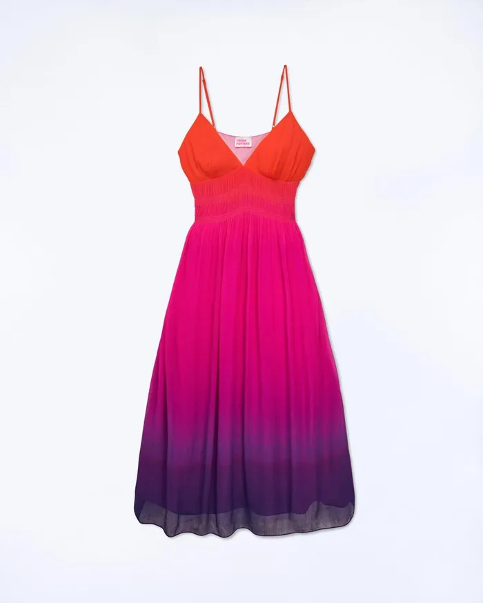 From Future Dresses and Jumpsuits Women Sofia Long Strap Dress Blurry Sunset