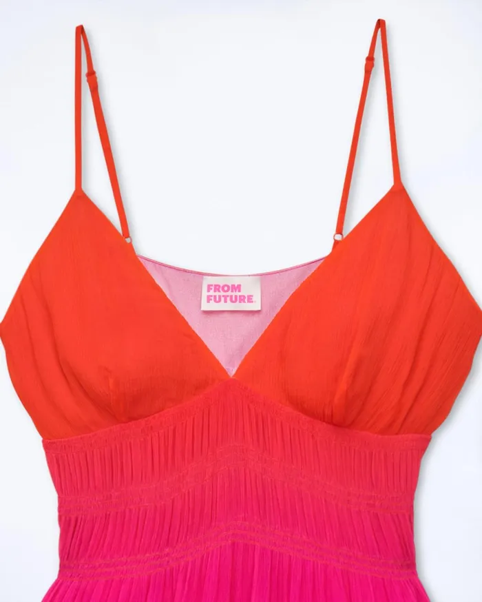 From Future Dresses and Jumpsuits Women Sofia Long Strap Dress Blurry Sunset