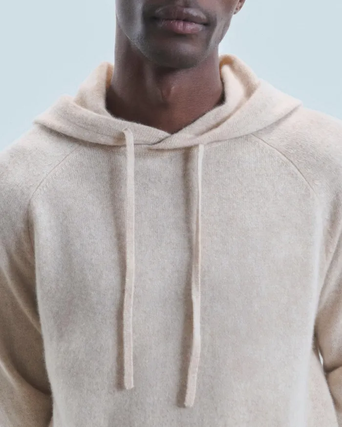 From Future Hoodies Men Lightweight Oversized Hoodie Sweater Heather Beige