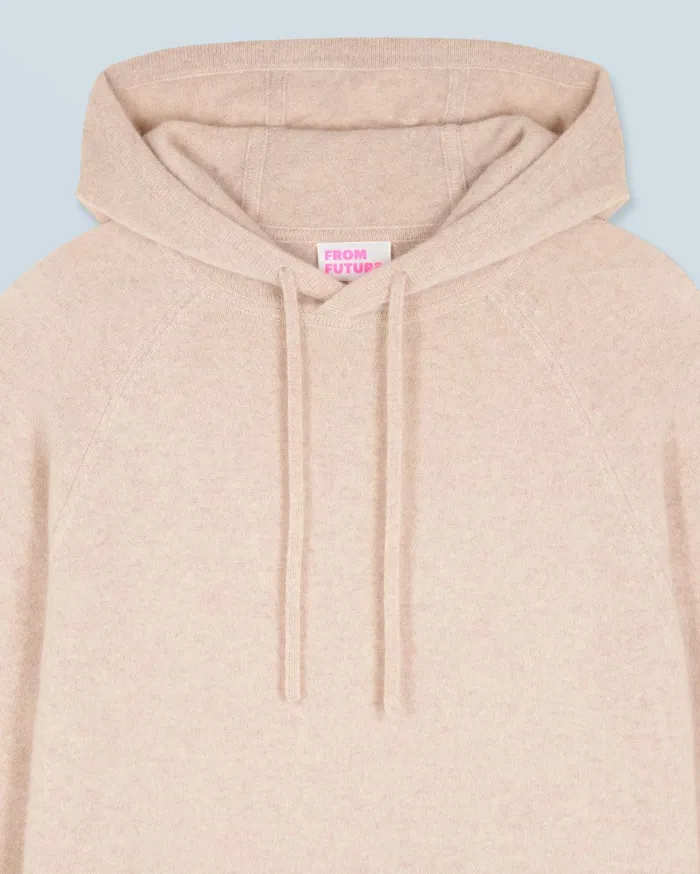 From Future Hoodies Men Lightweight Oversized Hoodie Sweater Heather Beige